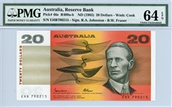 46e R409a-b, 20 Dollars Australia, ND (1985)