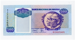 128b, 500 Kwanzas Angola, 1991