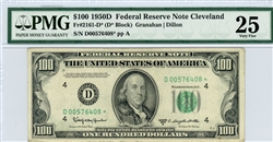 2161-D*, $100 Federal Reserve Note Cleveland, 1950D