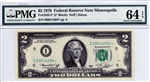 1935-I* (I* Block), $2 Federal Reserve Note, 1976