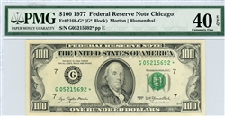 2168-G*, $100 Federal Reserve Note Chicago, 1977