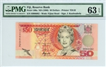 100a, 50 Dollars Fiji, ND (1996)