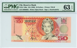 100a, 50 Dollars Fiji, ND (1996)