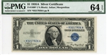 1608* (*A  Block), $1 Silver Certificate, 1935A