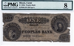 Carmi, Illinois, $1, 1850s