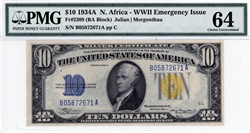 2309 (BA Block), $10 North Africa-WWII Emergency Issue, 1934A