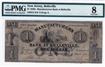 Belleville, New Jersey, $1, 1830s