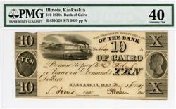 Kaskaskia, Illinois, $10, 1830s