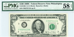 2166-C, $100 Federal Reserve Note Philadelphia, 1969C