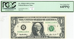 1920-B (BH Block), $1 Web Federal Reserve Note New York (Run 4), 1993