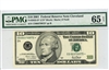 2035-D* (CD* Block), $10 Federal Reserve Note Cleveland, 2001