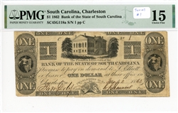 Charleston, South Carolina, $1, 1862
