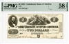 T-42, $2 Confederate States of America, 1862