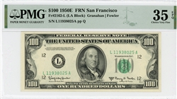 2162-L (LA Block), $100 Federal Reserve Note San Francisco, 1950E