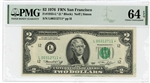 1935-L* (L* Block), $2 Federal Reserve Note San Francisco, 1976