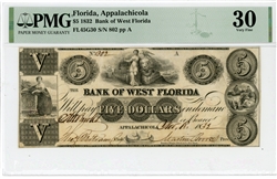 Appalachicola, Florida, $5, 1832