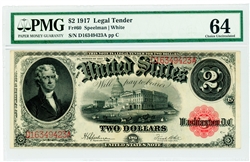 60, $2 Legal Tender Note, 1917