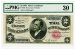 245, $2 Silver Certificate, 1891