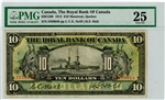 6301208, $10 Canada, The Royal Bank of Canada, 1913