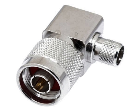 N Male RA crimp style connector for LMR-400, B-Flex, B9913F7