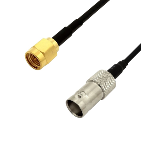 RG-174 Jumper Assembly 36" SMA Male to BNC