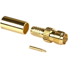 SMA female, cable end, crimp-on, for RG-174