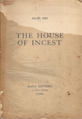 The House of Incest by Anais Nin
