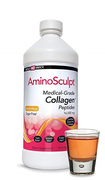 Health Direct Collagen AminoSculpt Sugar Free Mango, 443ml