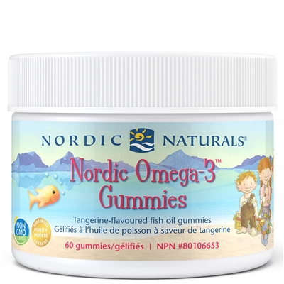 Nordic Naturals Omega 3 Gummies (Tangerine), 60's