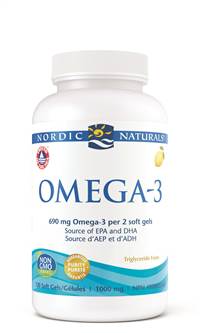 Nordic Naturals Omega 3 Lemon, 120's