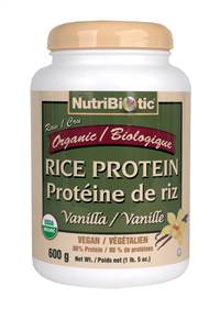 Nutribiotic Rice Protein Organic Vanilla, 600g
