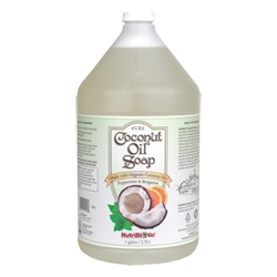 Nutribiotic Coconut Soap Peppermint & Bergamot, 1 gallon