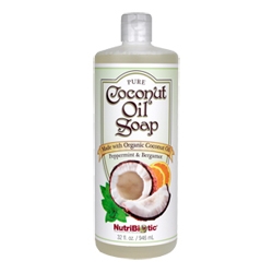 Nutribiotic Coconut Soap Peppermint & Bergamot, 960ml