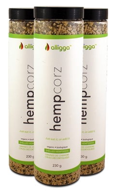 Alligga Hempcorz - Hulled Hemp Seeds Organic, 230g