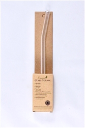 Enviro Straw, Glass Smoothie Straw (width 12mm), 10", Bent