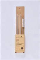 Enviro Straw, Glass Regular Straw (width 9.5mm), 8", Straight Combo
