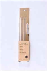 Enviro Straw, Glass Smoothie Straw (width 12mm), 8", Straight Combo