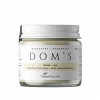 Dom's Organics NUDE Unscented/Natural Deodorant, 65g