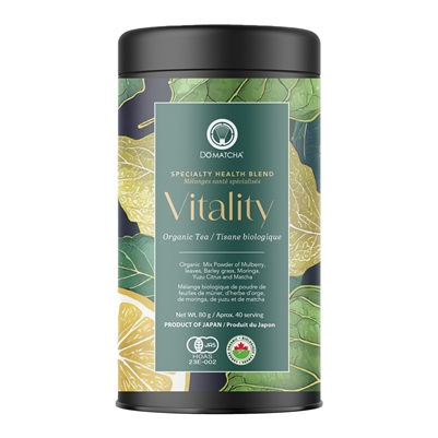 DÅMatcha Specialty Health Blends, Vitality Organic Tea, 80g