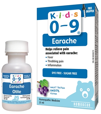 Homeocan Kids 0-9 Earache Solution, Grape, 25ml