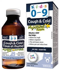 Homeocan Kids 0-9, Cough & Cold, Night, 100ml