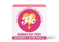 Here We Flo, FLO Bamboo Day Pads, w/Wings, 16 pads