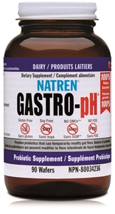 Natren Gastro-pH, Dairy, 90 wafers