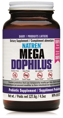 Natren Mega-dophilus, Dairy, 127.6g