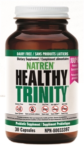 Natren Healthy Trinity, Dairy-Free, 30 caps