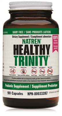 Natren Healthy Trinity, Dairy-Free, 90 caps