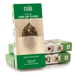 Rishi Tea Loose Leaf Tea Bags, 100 per Box