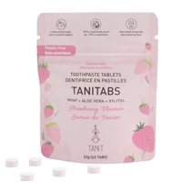 TANIT TANITABS Toothpaste, Fresh Mint w/ Strawberry, 62 tabs
