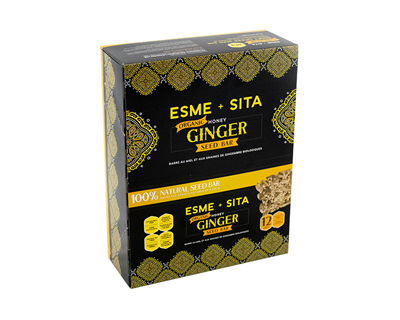 Esme + Sita  Organic Honey Ginger Seed Bar, 12 per pack