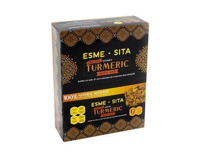 Esme + Sita Organic Honey Turmeric Seed Bar, 12 per pack